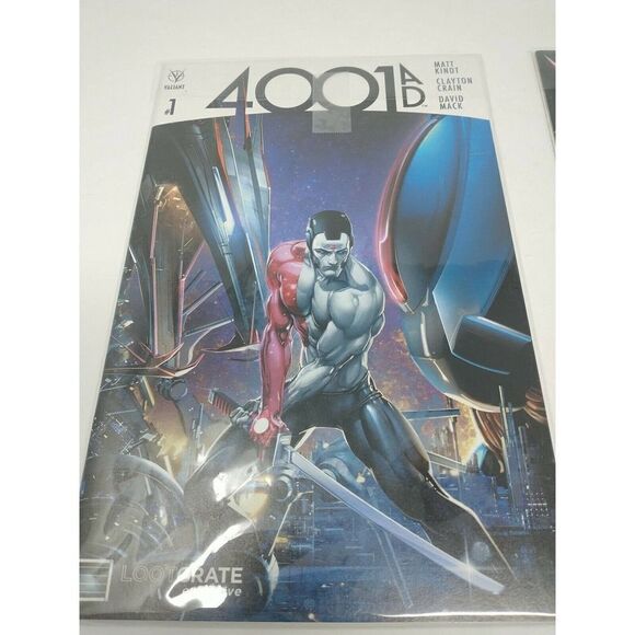 Valiant Comics 4001 AD #1 Lootcrate Exclusive & Immortal Brothers #1 Green knigh - Picture 2 of 9